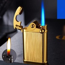 Metal Gas Lighter Creative Cigarette Lighter Double Fire Windproof Rocke... - £12.69 GBP