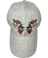 Collection Eighteen Herringbone Tween Grey Floral Embroidered Hook &amp; Loo... - $32.65 CAD