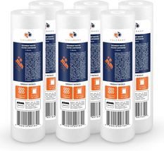 Enhanced Clarity: 6-Pack of NSF 1 Micron Sediment Filters 10x2.5 for Cle... - $58.36