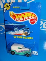 Hot Wheels 1991 Speed Points #135 &#39;32 Ford Delivery White &amp; Turquoise w/ BWs - £3.15 GBP