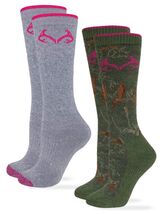Realtree Womens Boot Socks Merino Wool Cushion Outdoor Camo Slouch Scrun... - $15.99