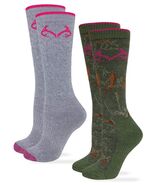 Realtree Womens Boot Socks Merino Wool Cushion Outdoor Camo Slouch Scrun... - $15.99