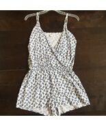 Old navy spaghetti adjustable strap romper shorts size small S paisley w... - $17.39 CAD