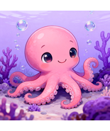 Cute Octopus Diamond Art Painting Kits for Kids-DP44 - $15.90+