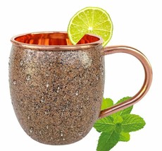 Pure Copper Moscow Mule Mug Outer Side Water Proof Hand Painted American - $29.91+