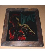 David Bowie Let&#39;s Dance Glitter Graphic Art Pic On Glass Pane Framed In ... - $1,086.66 CAD
