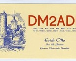 DM2ADL QSL Card German Democratic Republic  1957 - £8.70 GBP