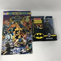 Spin Master DC The Caped Crusader Batman 4in Figure 1st Edition w comic book - £20.11 GBP