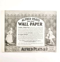 Alfred Peats &amp; Co Prize Wallpaper 1899 Advertisement Victorian Home Decor E85D - $19.99