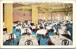Dining Room Colton Manor Atlantic City New Jersey Postcard Unposted - £7.84 GBP