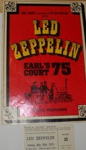 Led Zeppelin Earl&#39;s Court 1975 Concert Program + Ticket Stub + News Stor... - £147.88 GBP