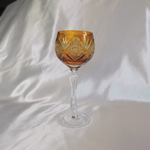 Gold Cut to Clear Wine Glass # 22650 - $31.63