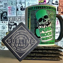 SUBLIME Tabasco 40 oz To Freedom Laser Engraved  Slate Coaster 4&quot;x4&quot; Pun... - $12.00