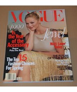 Vogue Magazine January 1999 Jewel Kilcher Cover Fashion - $866.86 MXN