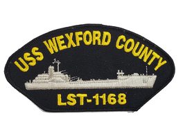 USS Wexford County LST-1168 Ship Patch - Great Color - Veteran Owned Business - £10.52 GBP