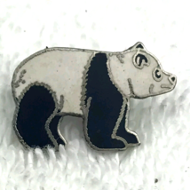 Panda Bear Pin Vintage Metal Enamel By Mafco - £7.85 GBP