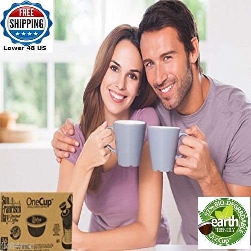 Single Cup Coffee 120pc BREAKFAST BLEND San Francisco NEW Biodegradable K Cups - $64.47