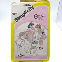 Vintage Sewing PATTERN Simplicity 6306, Toddler Cinderella 1983 Girls Dress - $14.52