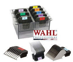 Wahl 8pc Stainless Steel Blade Guide Comb Set*Metal*Fit Many Oster,Andis Clipper - £39.50 GBP