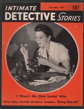 Intimate Detective Stories12/1942-crime investigation-violent-pulp thrills-FN/VF - £65.92 GBP