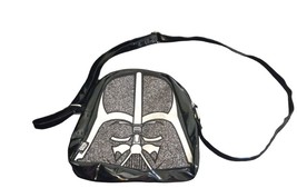 Disney Store Star Wars Glitter Darth Vader&#39;s Head Adjustable Crossbody Bag Purse - £19.22 GBP