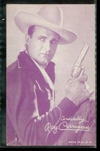 VINTAGE Cowboy Country Western Movie Star Advertising Card Ray Corrigan - £8.69 GBP