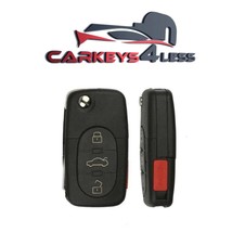 1997-2005 Audi / 4-Button Flip Key / PN: 4D0837231E / MYT8Z0837231 / 315 MHz  - £21.58 GBP