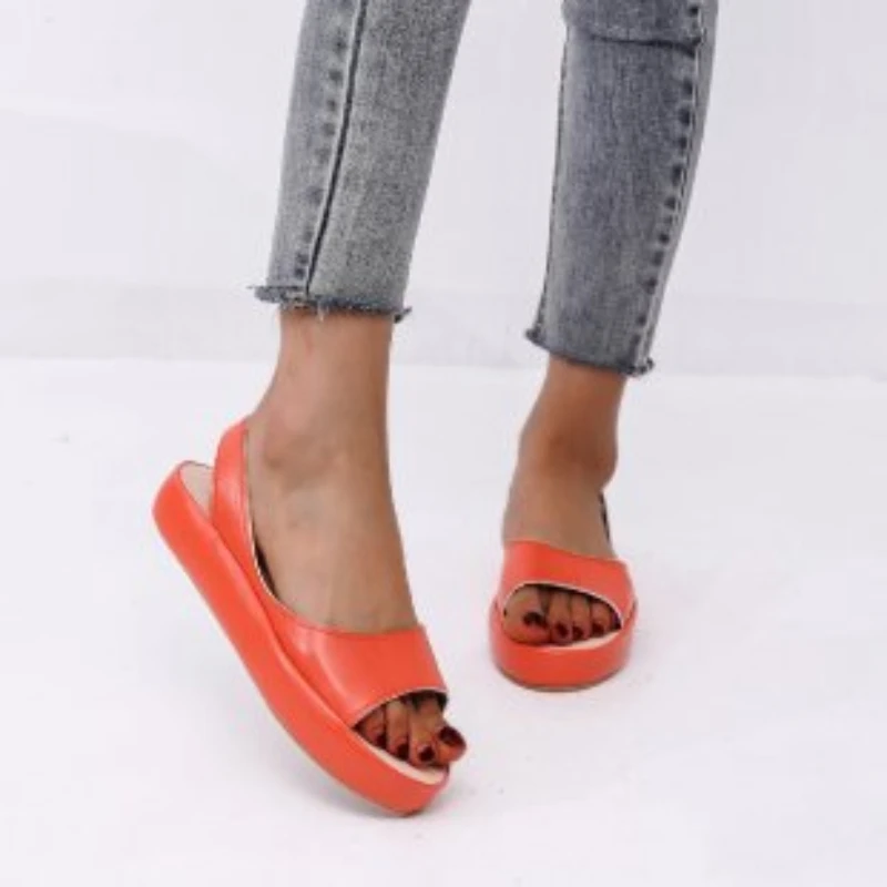 Women Casual  Sandals Plus Size Lightweight Platform Flats Shoes Finger Flat Ort - £41.66 GBP