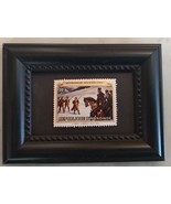 Tchotchke Framed Stamp Art Collectable Postage Stamp -Washington At Vall... - $183.36 MXN