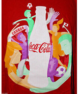 Womens World Cup Soccer Canada 2015 Coca Cola Coke Size Medium Mens Shirt - £17.07 GBP