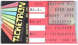 Crosby Stills Nash CSN Ticket Stub August 5 1984 Philadelphia Pennsylvania - £27.12 GBP