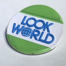 Look World Global Inspirational Pinback Button Pin 2-1/4” - £3.70 GBP