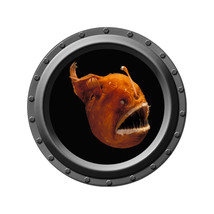 Anglerfish- Porthole Wall Decal - $14.00