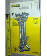 4&quot; inch Long 2 Hooks &amp; 2 Eyes Steel Zinc Plated close door Latch STANLEY... - $15.55 CAD