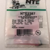 (1) NTE NTE2387 MOSFET N−Ch, Enhancement Mode High Speed Switch - $13.99