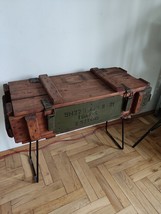 Old Chest Trunk | Side Table | Industrial Coffee Table | Military Ammo Box - $2,335.24 MXN