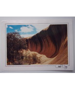 Vintage  Wave Rock Sculpted In Granit Bydah Wesian Australia Postcard - £2.35 GBP