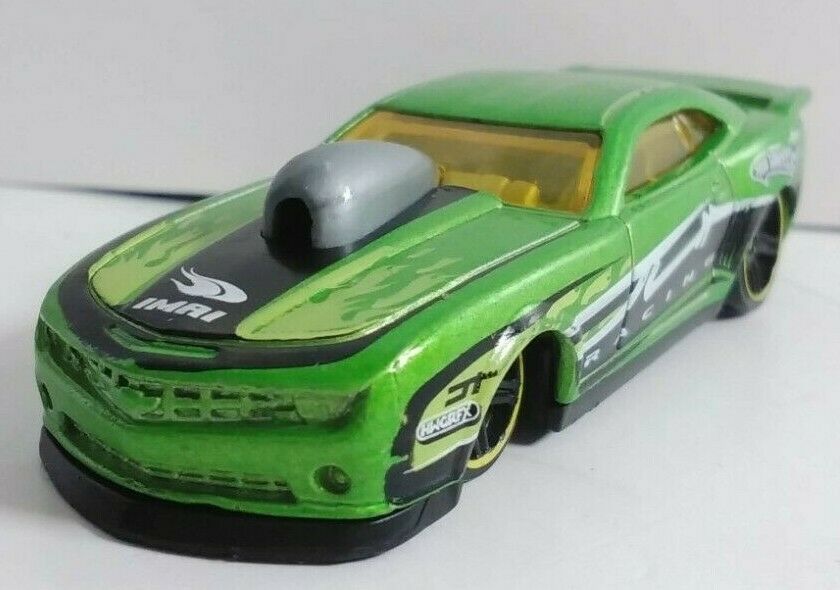 Primary image for Hot Wheels Green Custom '10 Pro Stock Chevrolet Camaro SS Diecast Race Car 2010