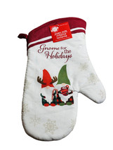 Home House Gnome For The Holidays Christmas Oven Mitt 7” X 13”.-100% Cotton - £11.58 GBP