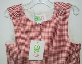 Ellie O Gingham Full Lined Longall Size 12 Months Color Red image 3