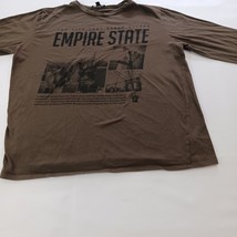 Fashion Nova EMPIRE STATE Women's Brown Cotton Blend Long Sleeve T-Shirt Size L image 9