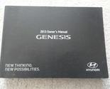 2013 Hyundai Genesis Coupe Owners Manual [Paperback] Hyundai Motor America - £25.23 GBP