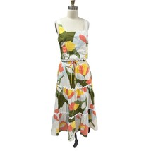 NWT CeCe 2-Piece Cotton Set S Tank Top + Tiered Maxi Skirt Floral Ric-Rac - $67.27