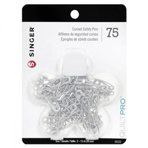 Singer ProSeries Curved Safety Pins in a Flower Case 75ct - £6.38 GBP