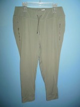 Ladies Avia Olive Green Active Pants Large 12/14 - £8.73 GBP