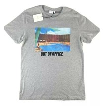 $50 ONIA Johnny | Out Of Office | T-Shirt Heather Grey Size Medium New - £25.14 GBP