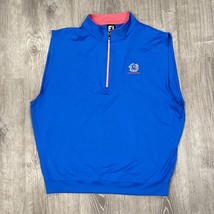 FootJoy Golf Pullover Vest Men&#39;s XL Half Zip Stretch Bedford Springs Res... - £55.63 GBP