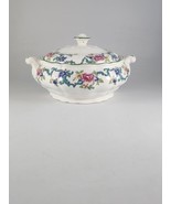 Royal Doulton Floradora Green Round Covered Vegetable Serving Bowl w/Lid - $147.51