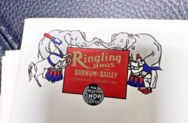 18 Ringling Bros Barnum Bailey Circus Envelopes 4 x 9 inch Color Logo - $369.07 MXN