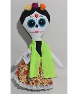 Day of The Dead 13 inch Doll Green- Halloween Decor - $326.60 MXN